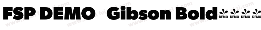 FSP DEMO   Gibson Bold字体转换